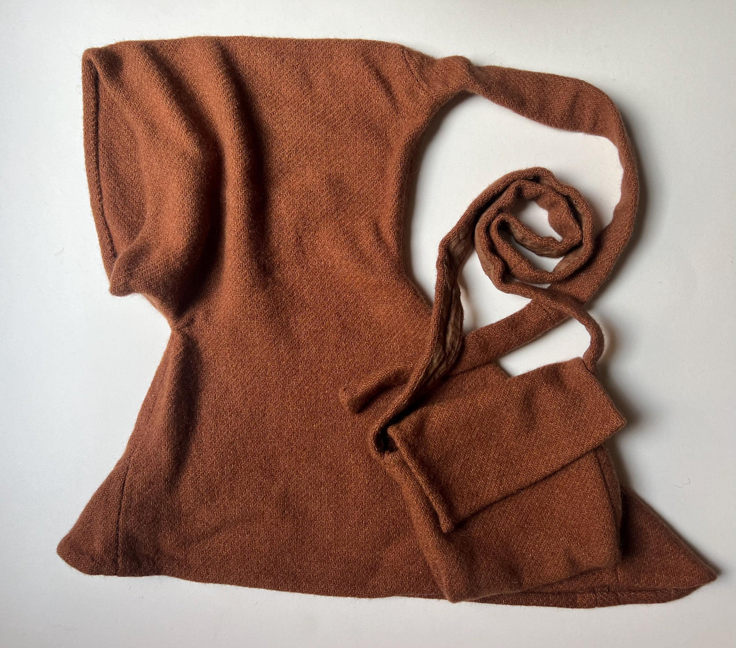 GREENLAND MEDIEVAL HOOD I Hand-sewn, handwoven, plant-dyed Viking costumes, historical reenactment, fantasy, larp, sca, 14th - 15th century