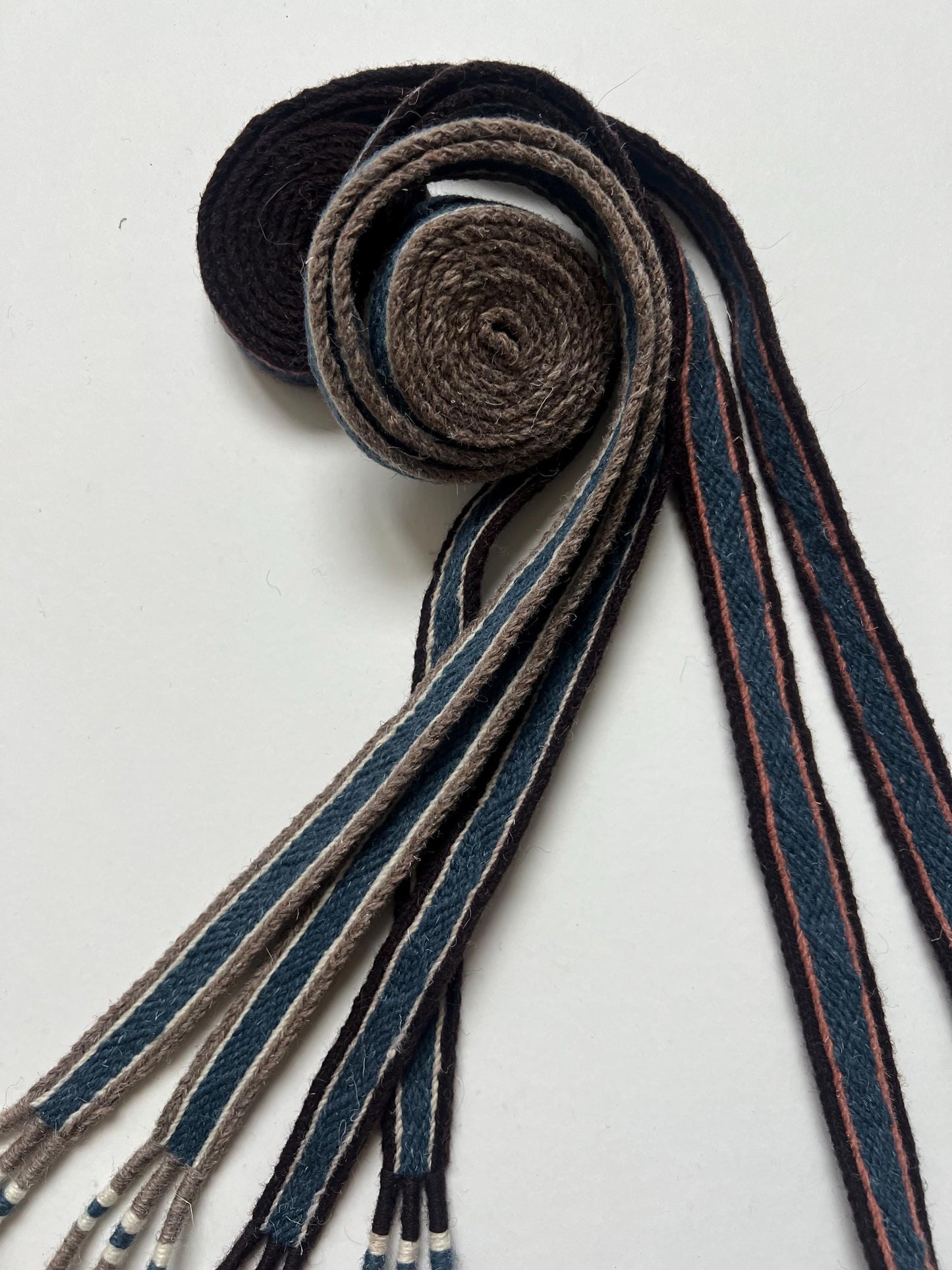 Handwoven Wool Belt, Thorsberg Style, Roman Period Costume