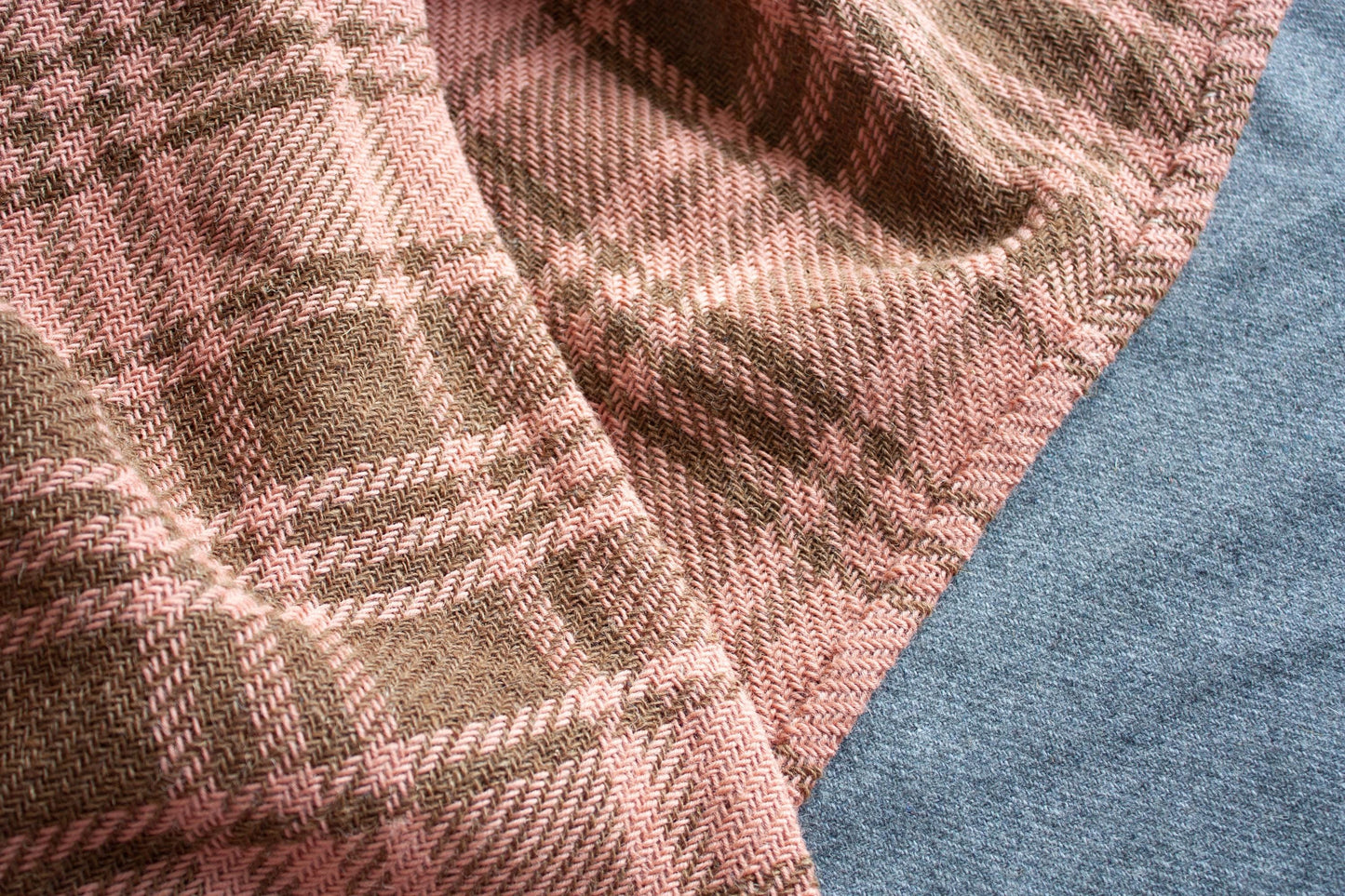 Handwoven Skjoldehamn Wool Fabric, Viking Medieval Costume, Madder Buckthorn Dye