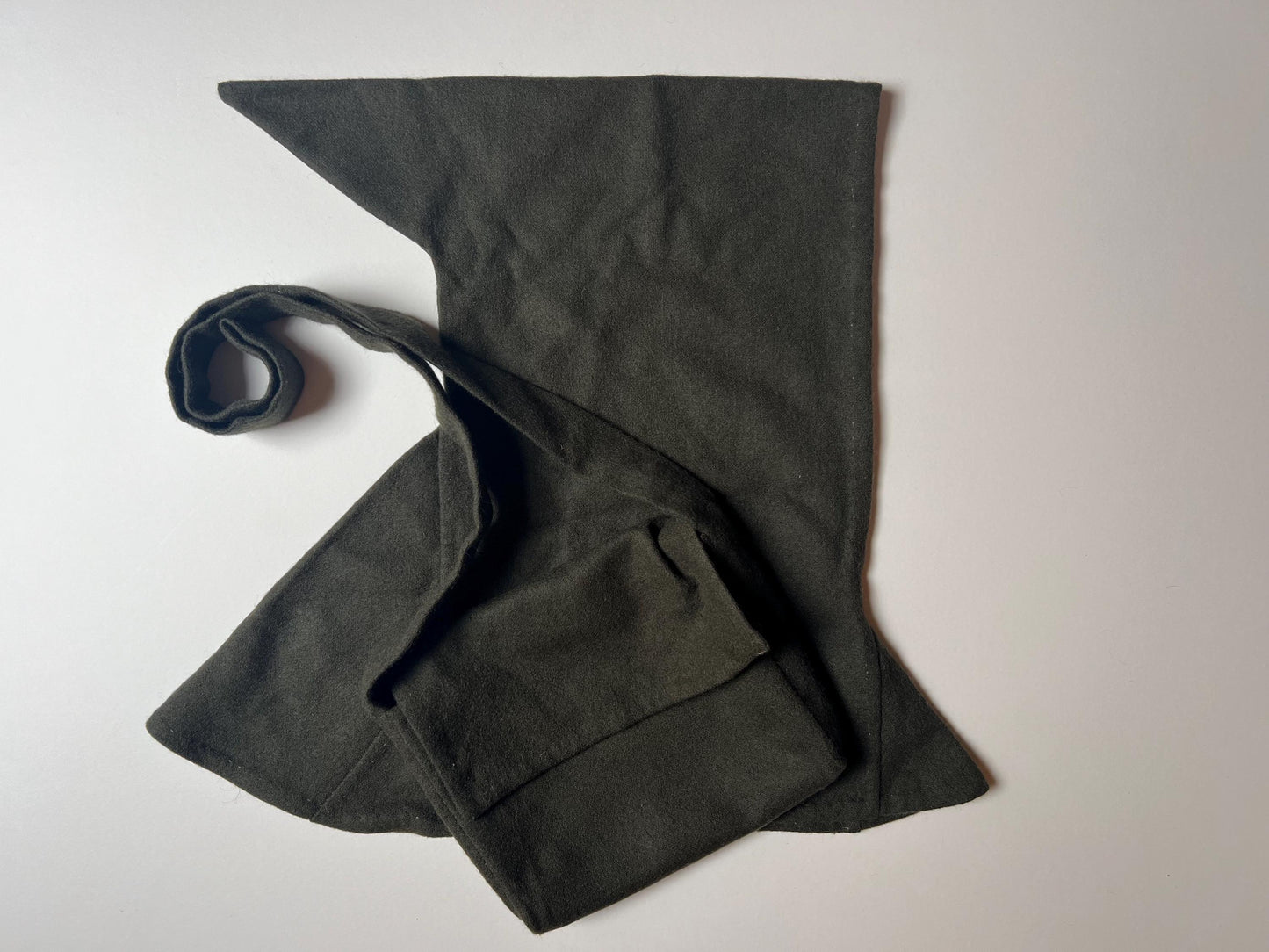 Handwoven Wool Viking Hood Set, Natural Dyed Haithabu Outfit