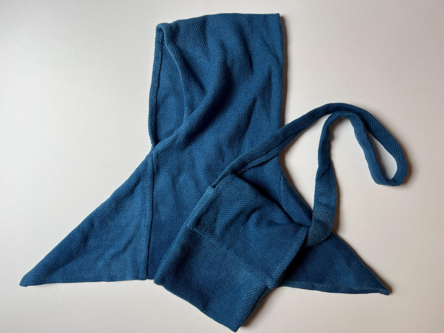 Handwoven Viking Wool Hood and Bag, Skjoldehamn Outfit