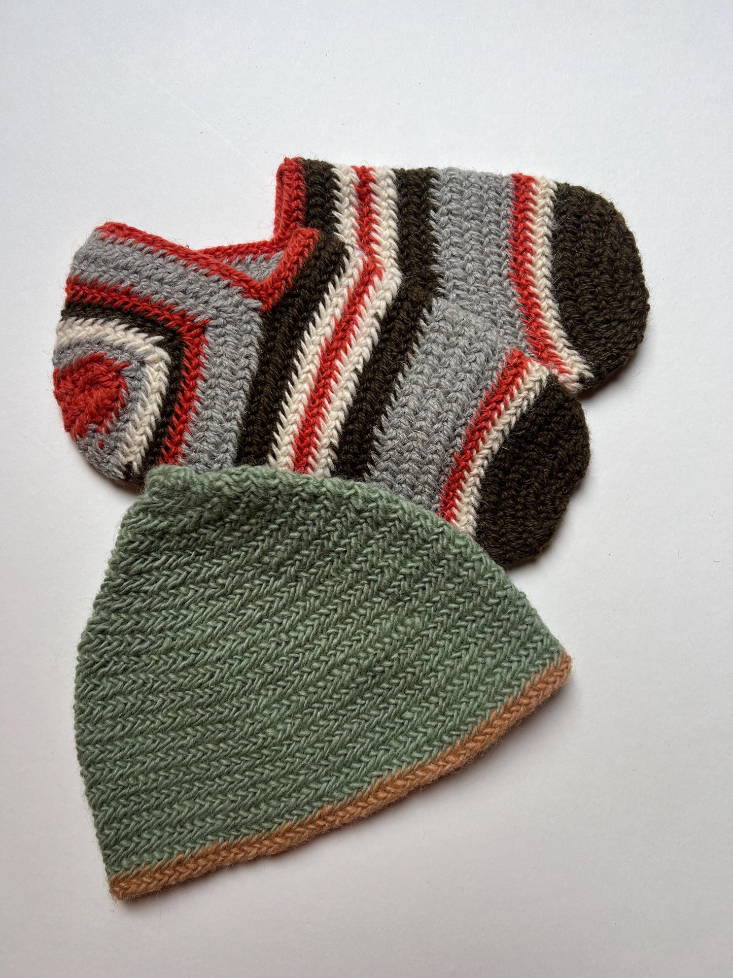 Nalbinding Viking Wool Socks, Historical Knit, Oslo Stitch