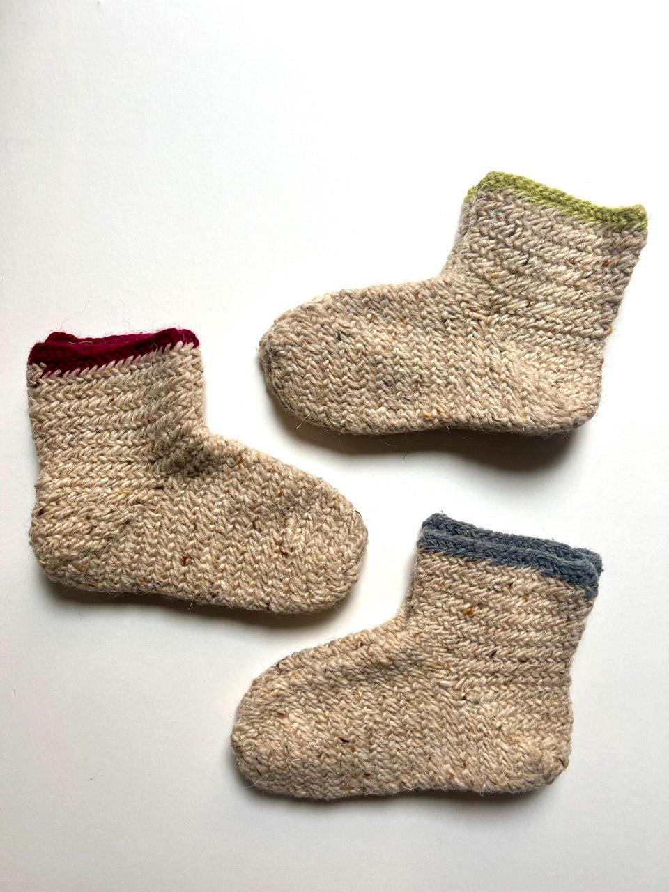 Nalbinding Viking Wool Socks, Historical Knit, Oslo Stitch