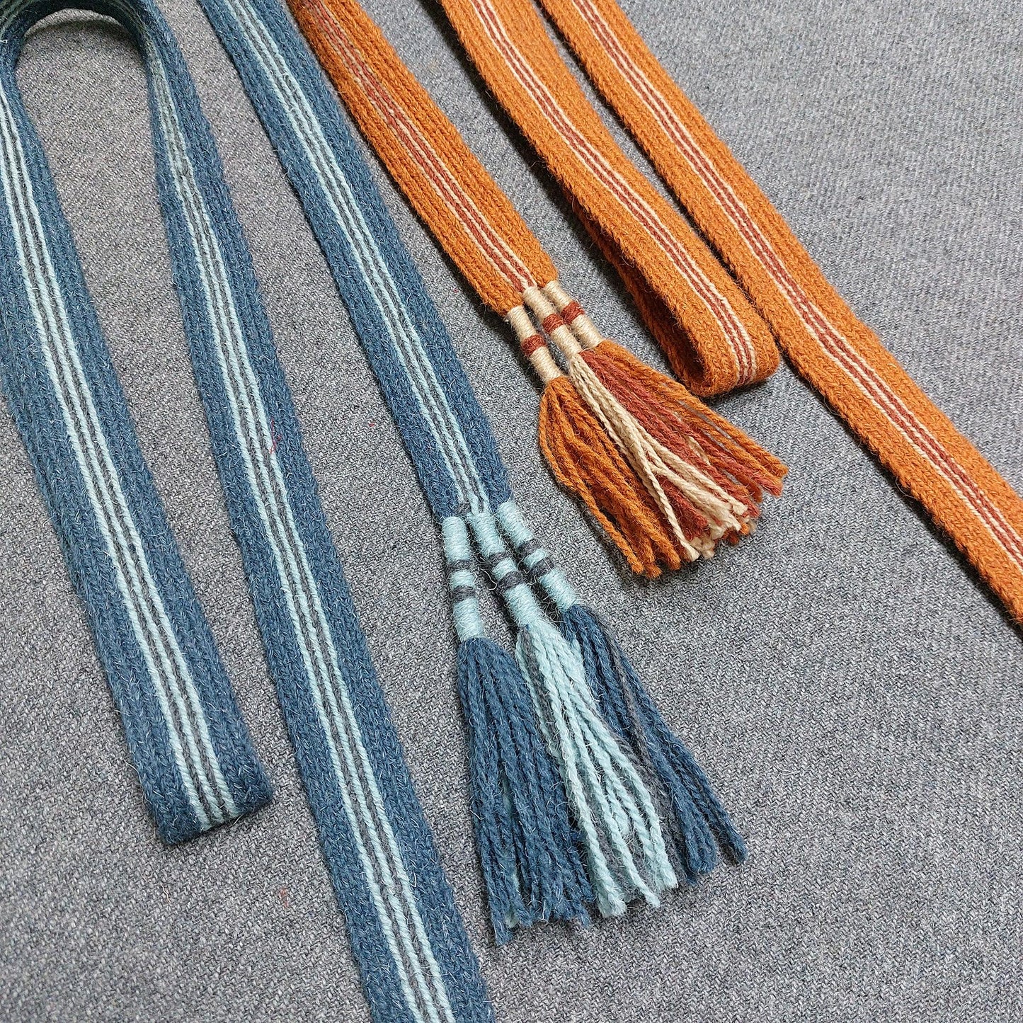 BRONZE AGE BELT / Tablet Woven Belt, laine fine, costume historique, accessoire de reconstitution antique, ceinture celtique tissée à la mai