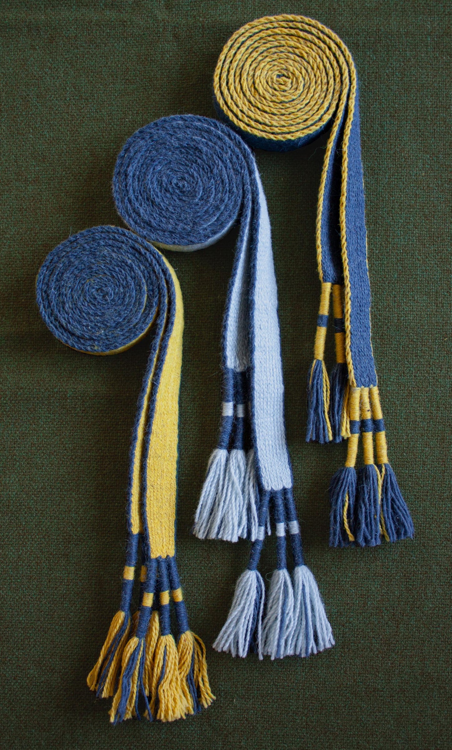 Handwoven Woolen Belt, Roman Costume Accessory