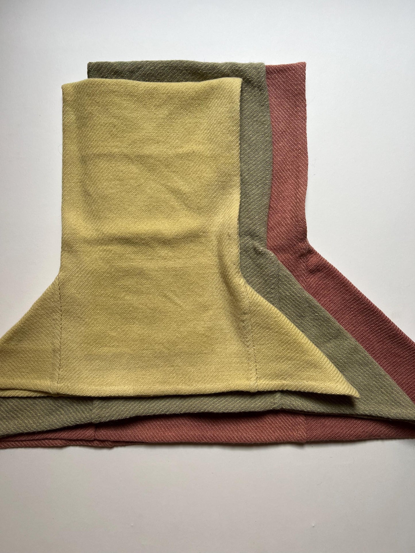 Handwoven Viking Wool Hood and Bag, Skjoldehamn Outfit
