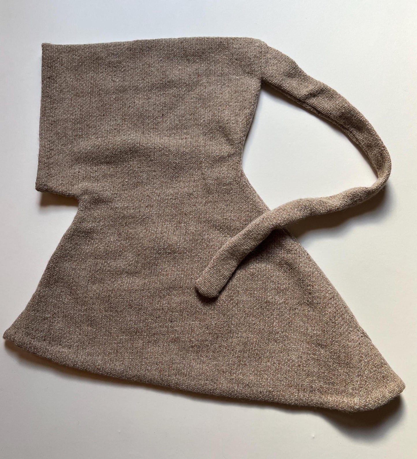 GREENLAND MEDIEVAL HOOD I Hand-sewn, handwoven, plant-dyed Viking costumes, historical reenactment, fantasy, larp, sca, 14th - 15th century