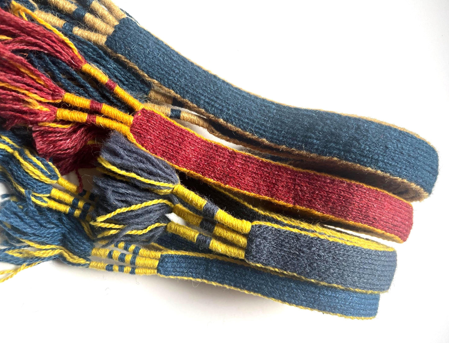 Handwoven Woolen Belt, Roman Costume Accessory