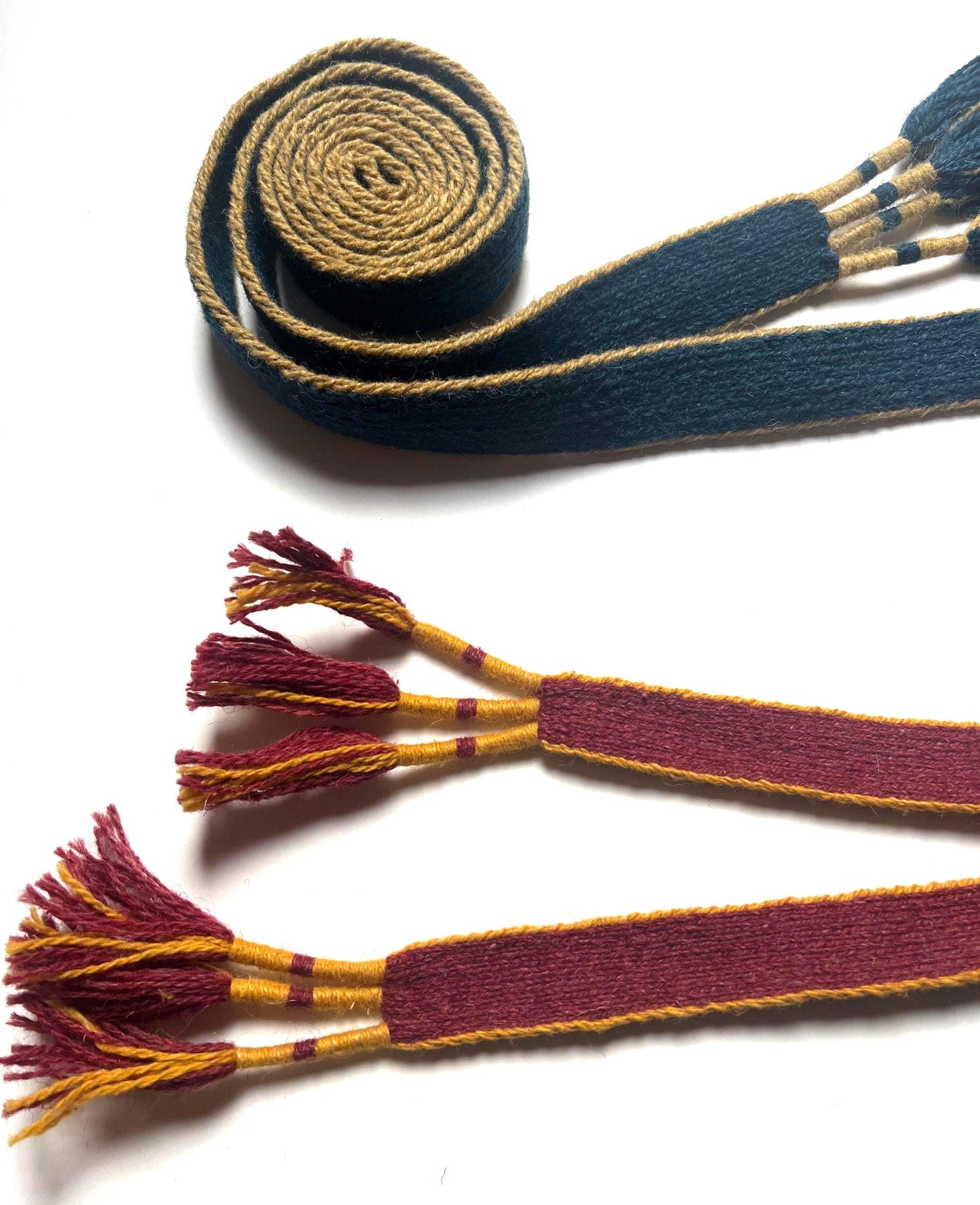 Handwoven Woolen Belt, Roman Costume Accessory
