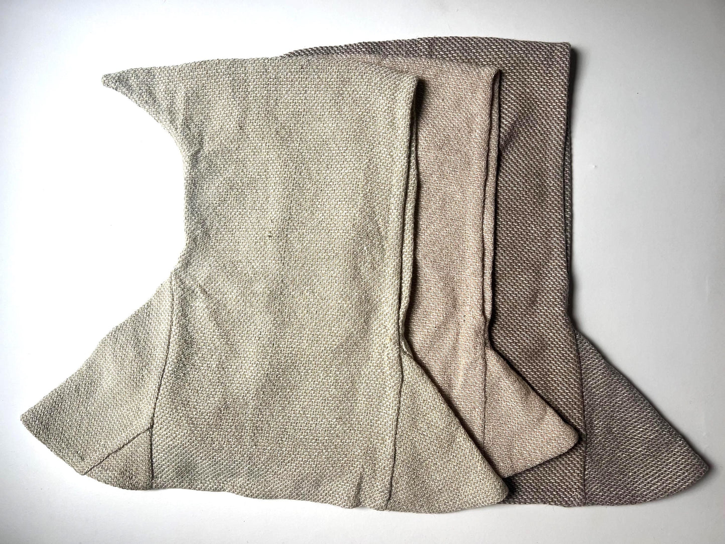 Handwoven Wool Viking Hood Set, Natural Dyed Haithabu Outfit