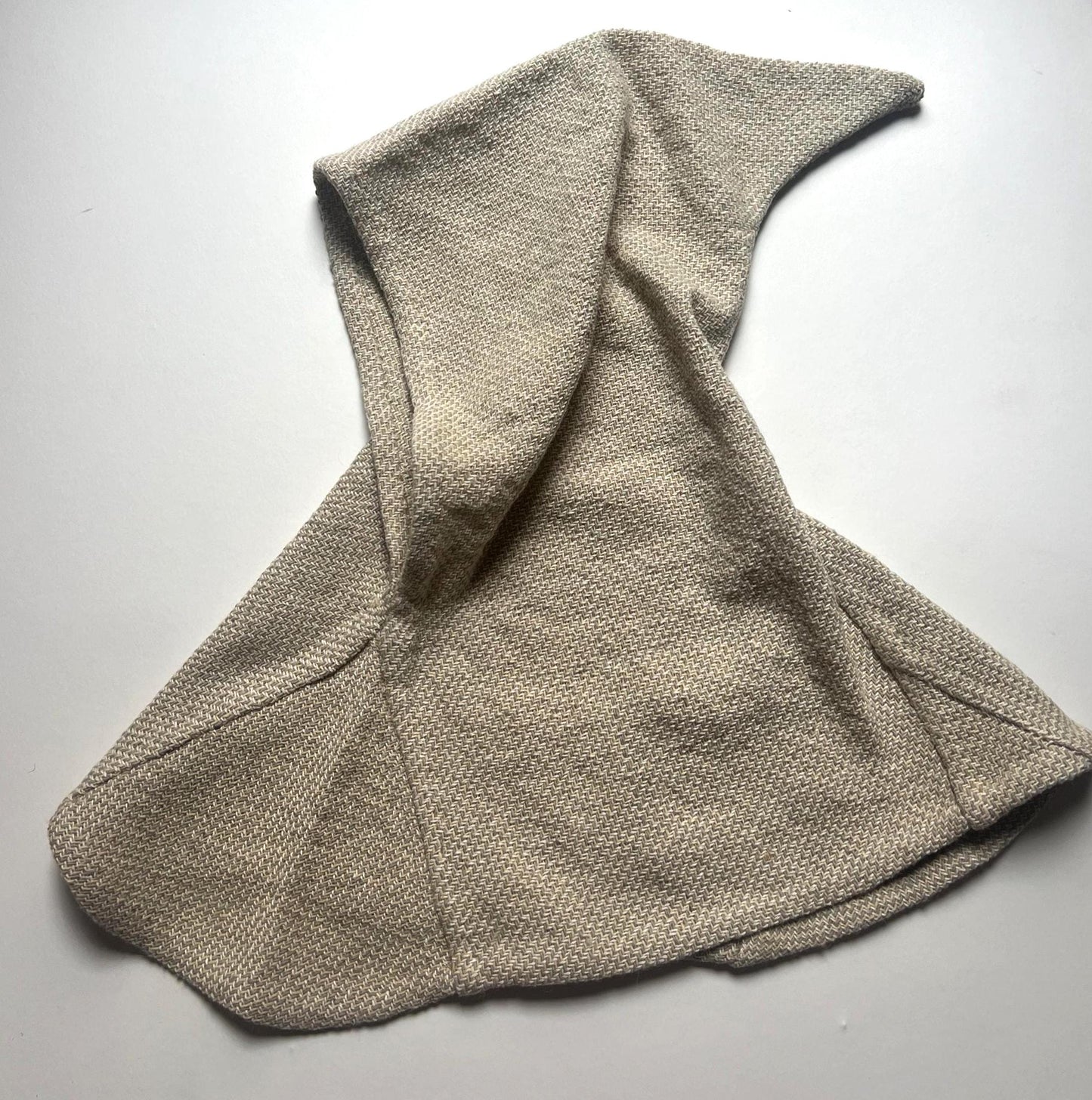 Handwoven Wool Viking Hood Set, Natural Dyed Haithabu Outfit