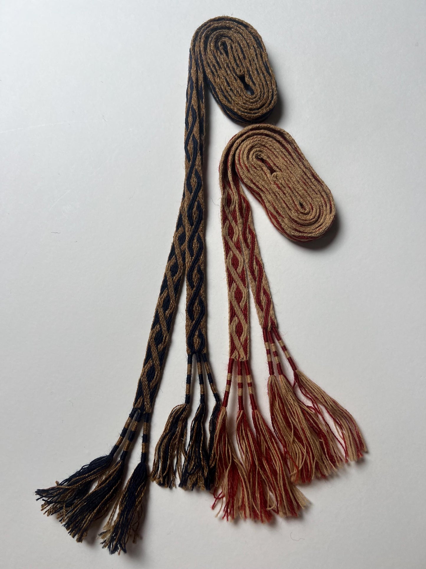Handmade Viking Haithabu Belt, Tablet Woven Wool, Reenactment Accessory