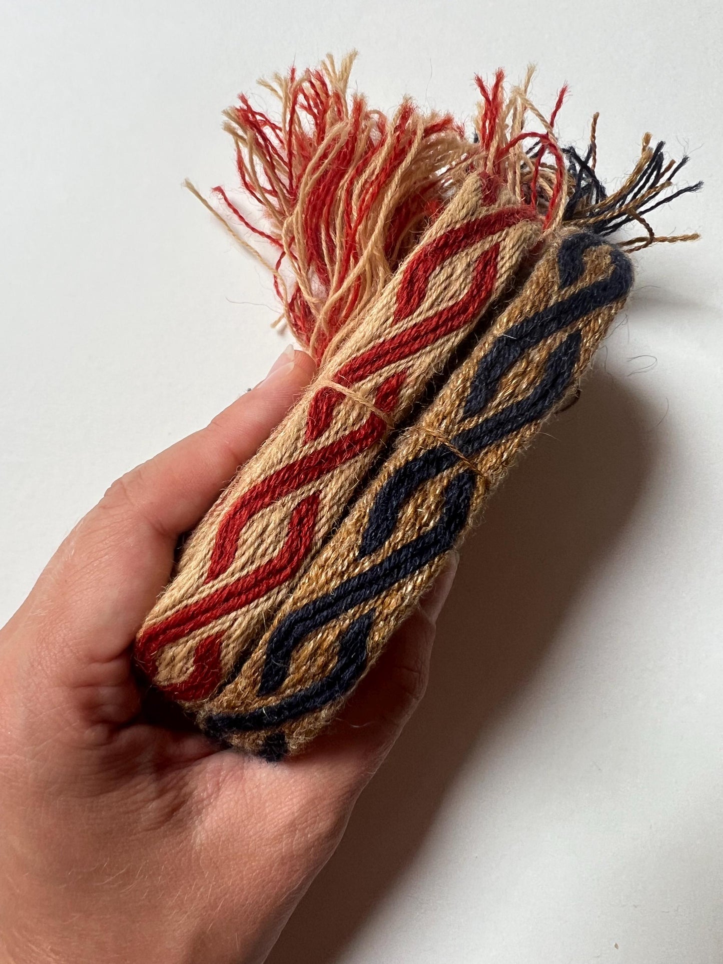 Handmade Viking Haithabu Belt, Tablet Woven Wool, Reenactment Accessory
