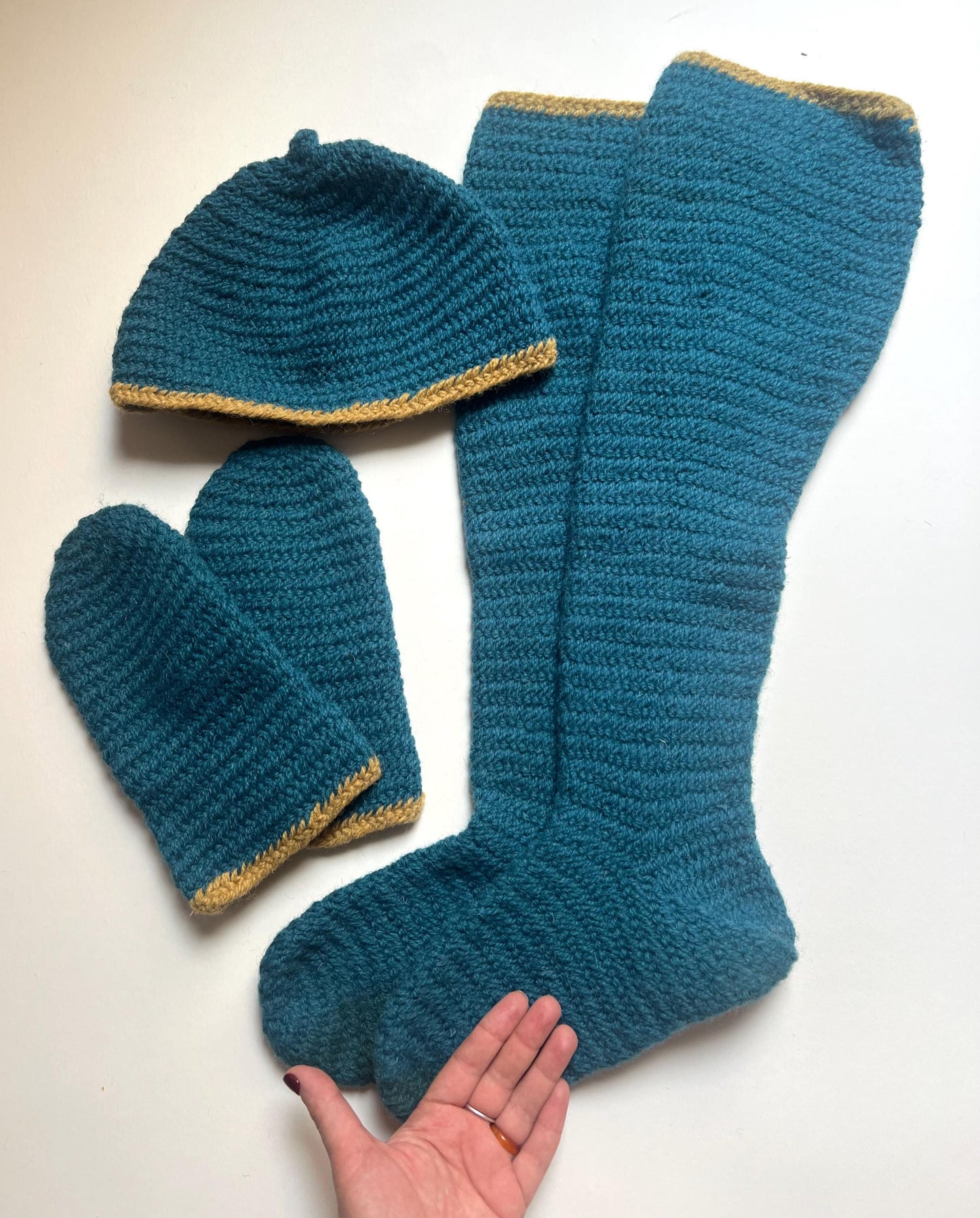 Nalbinding Viking Wool Socks, Historical Knit, Oslo Stitch
