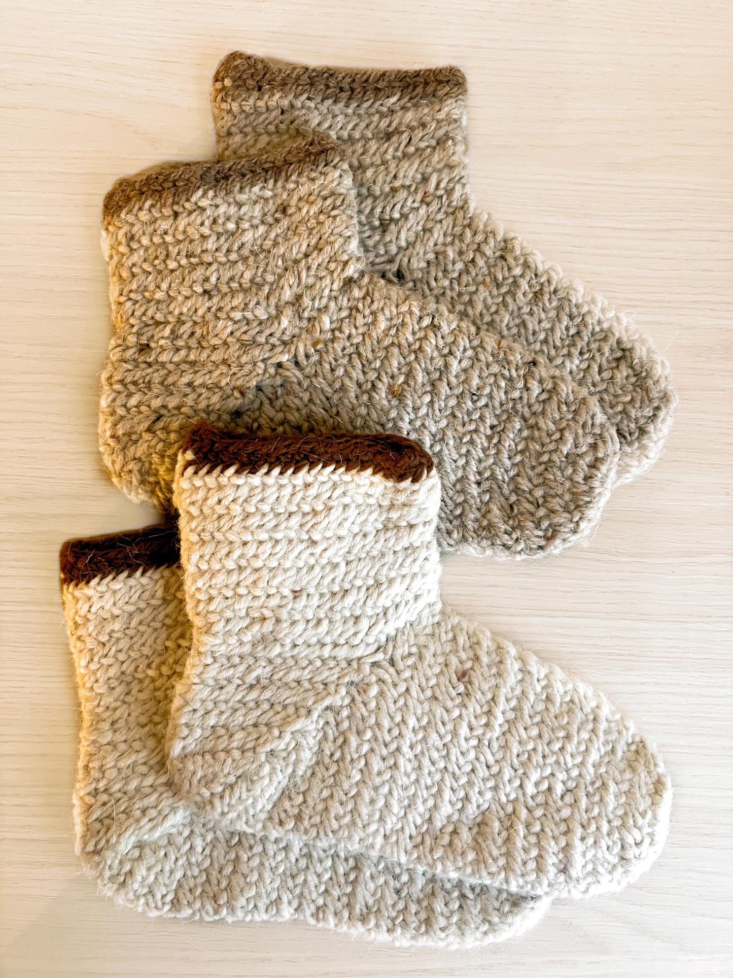 Nalbinding Viking Wool Socks, Historical Knit, Oslo Stitch