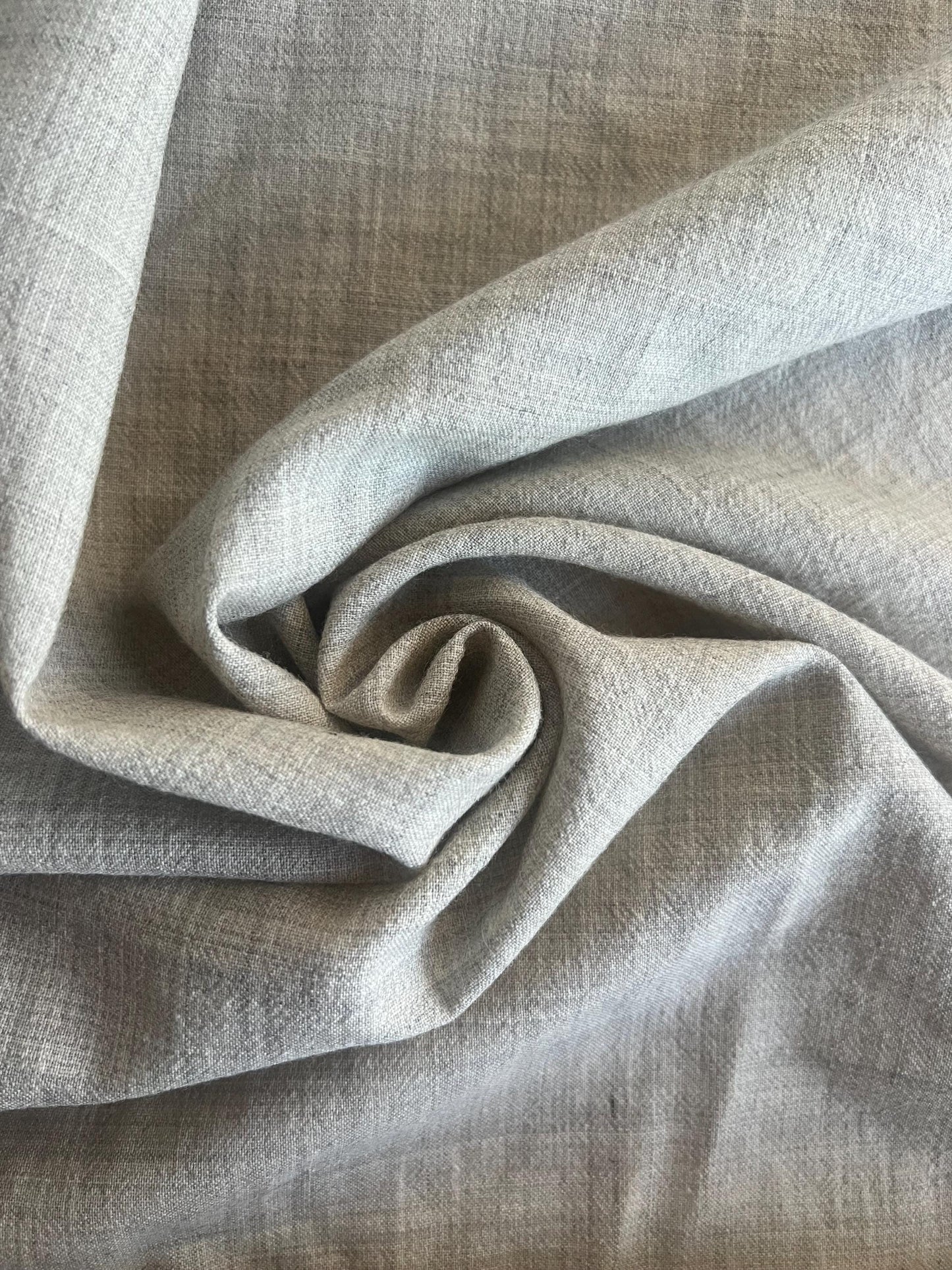 NATURAL GRAY TABBY Wool | Super fine Fabric for Historical Reenactment Costumes, Summer wool
