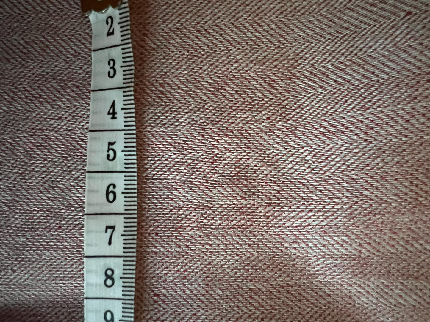 CORAL LINEN HERRINGBONE I Big dimensions fine pure linen Fabric for Historical Reenactment Costumes