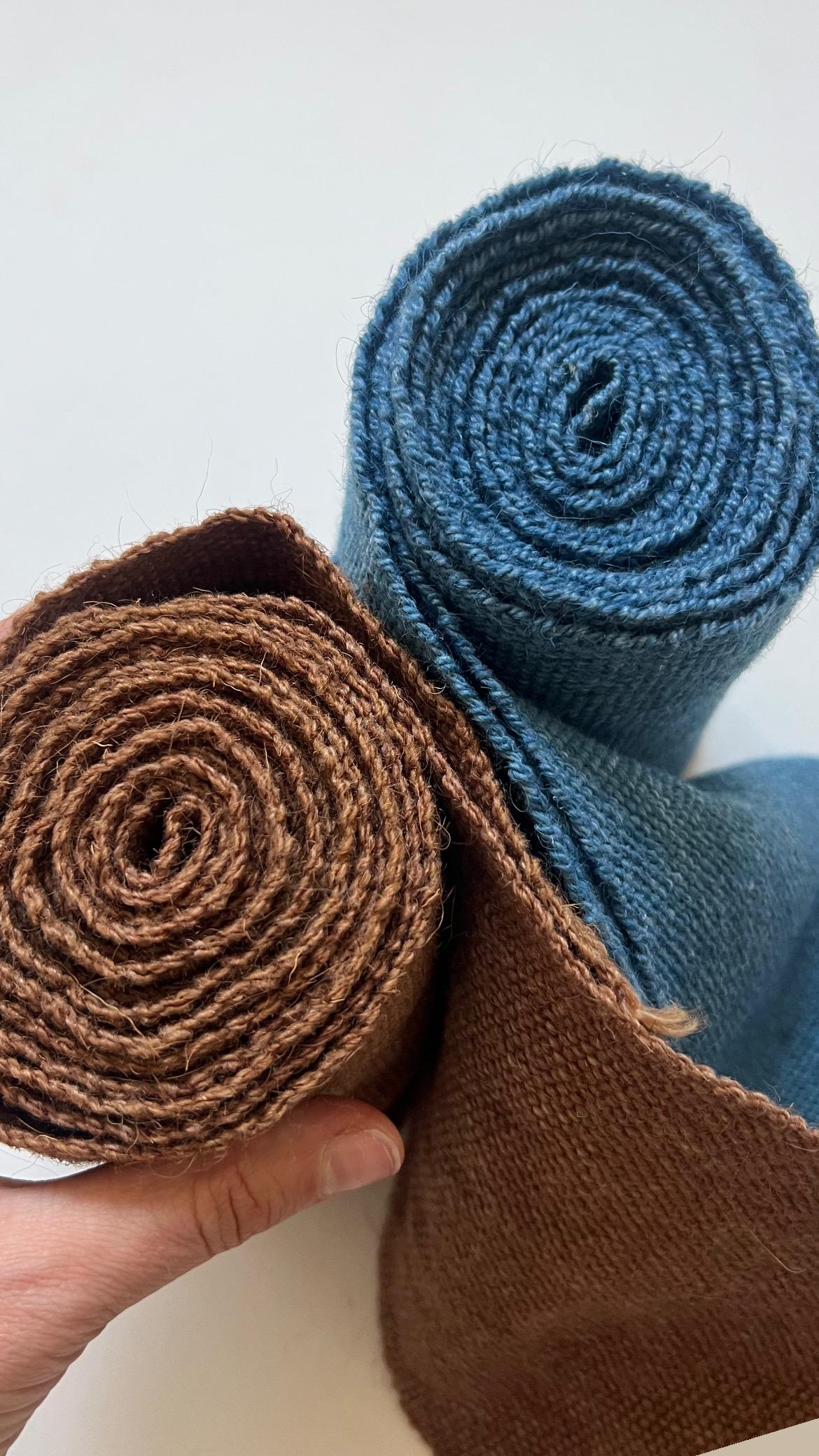 Handwoven Wool Roman Belt: Herringbone Weave Fascia Ventralis