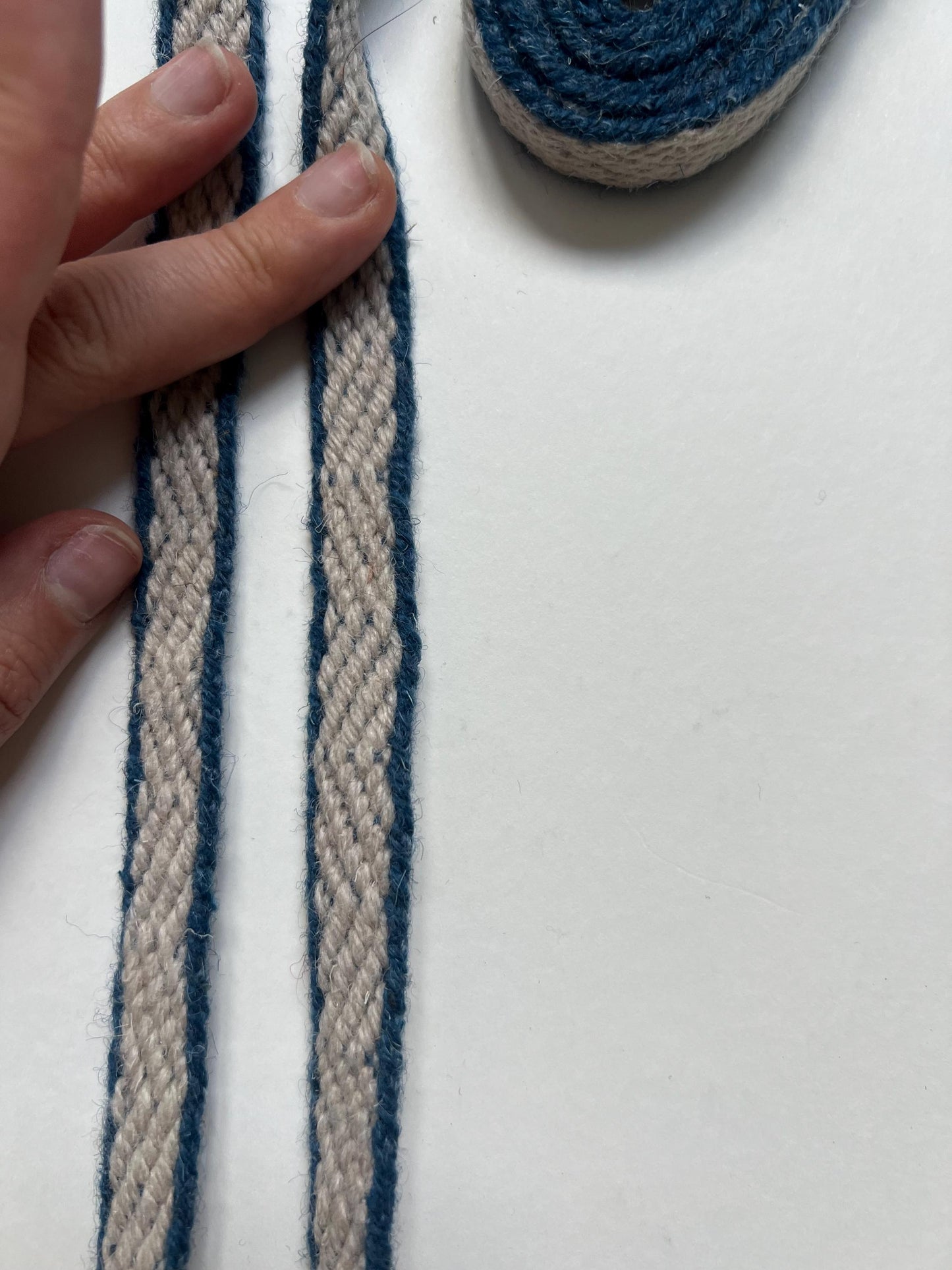 Handwoven Wool Belt, Thorsberg Style, Roman Period Costume