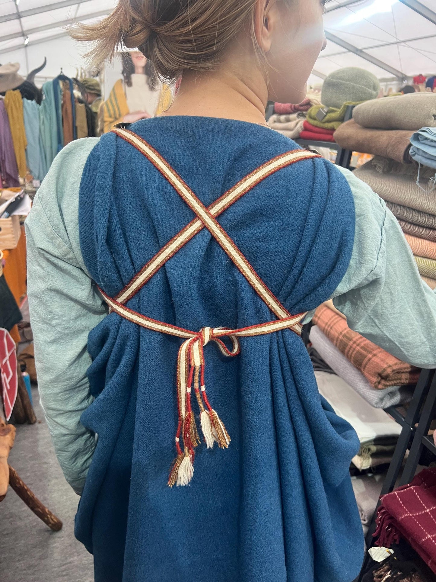 Handwoven Roman Belt: Fine Wool Reenactment Costume Accessory