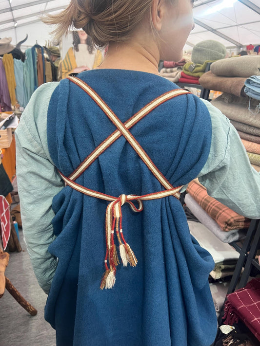 Handwoven Roman Belt: Fine Wool Reenactment Costume Accessory