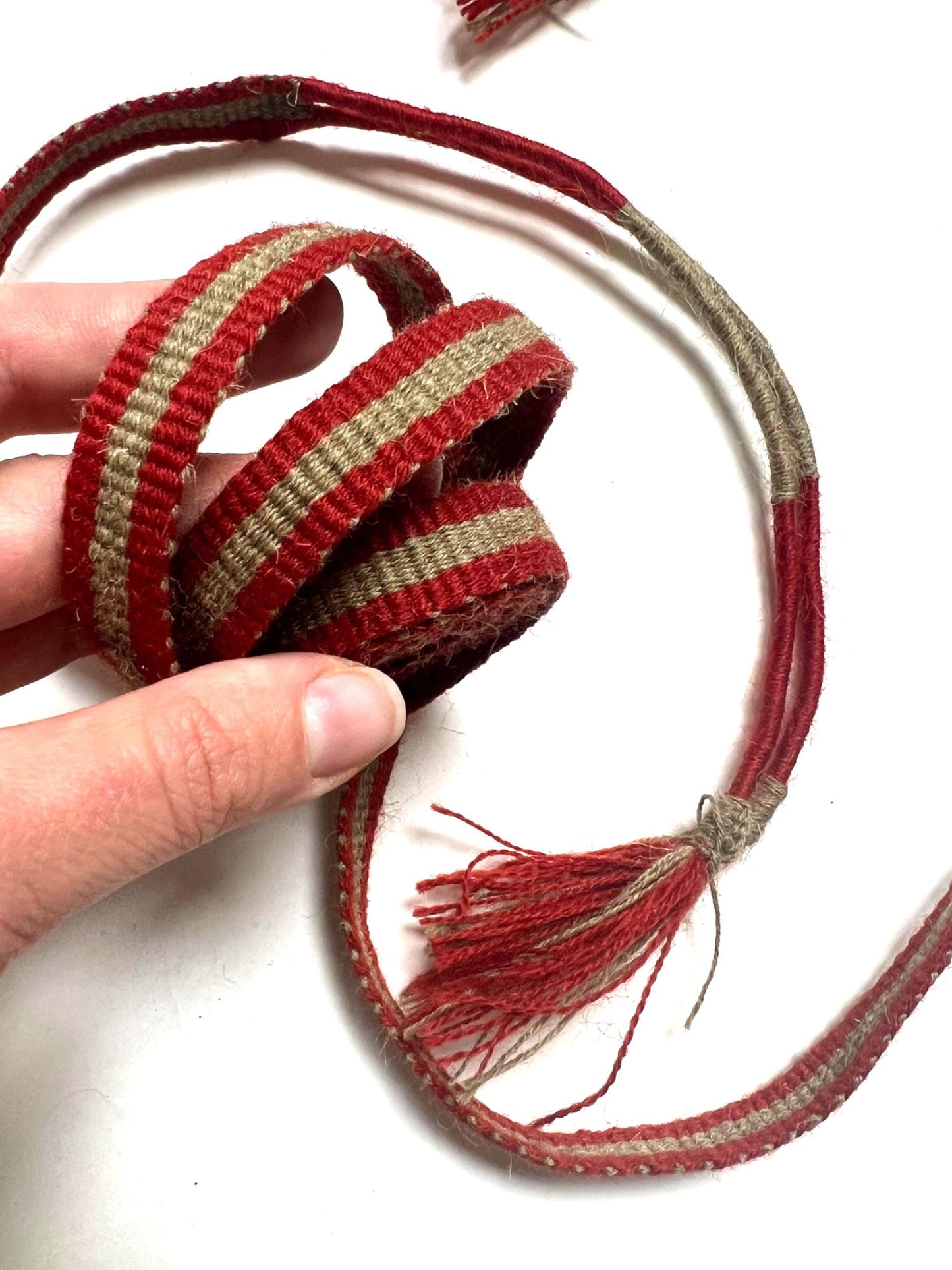Handmade Skjoldehamn Viking Belt, Copper Rings, 100% Wool