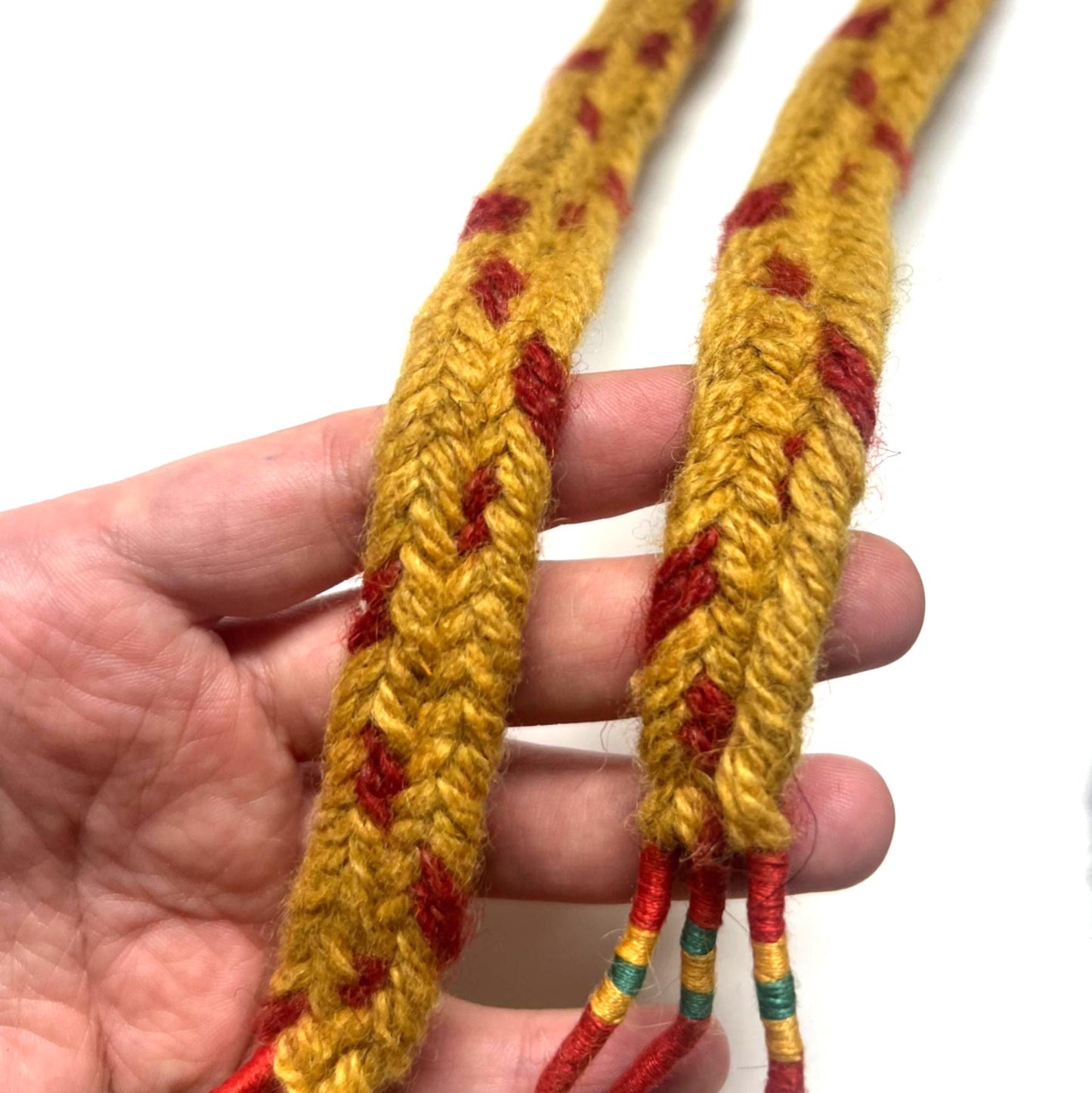 Handmade Skjoldehamn Viking Belt, Copper Rings, 100% Wool