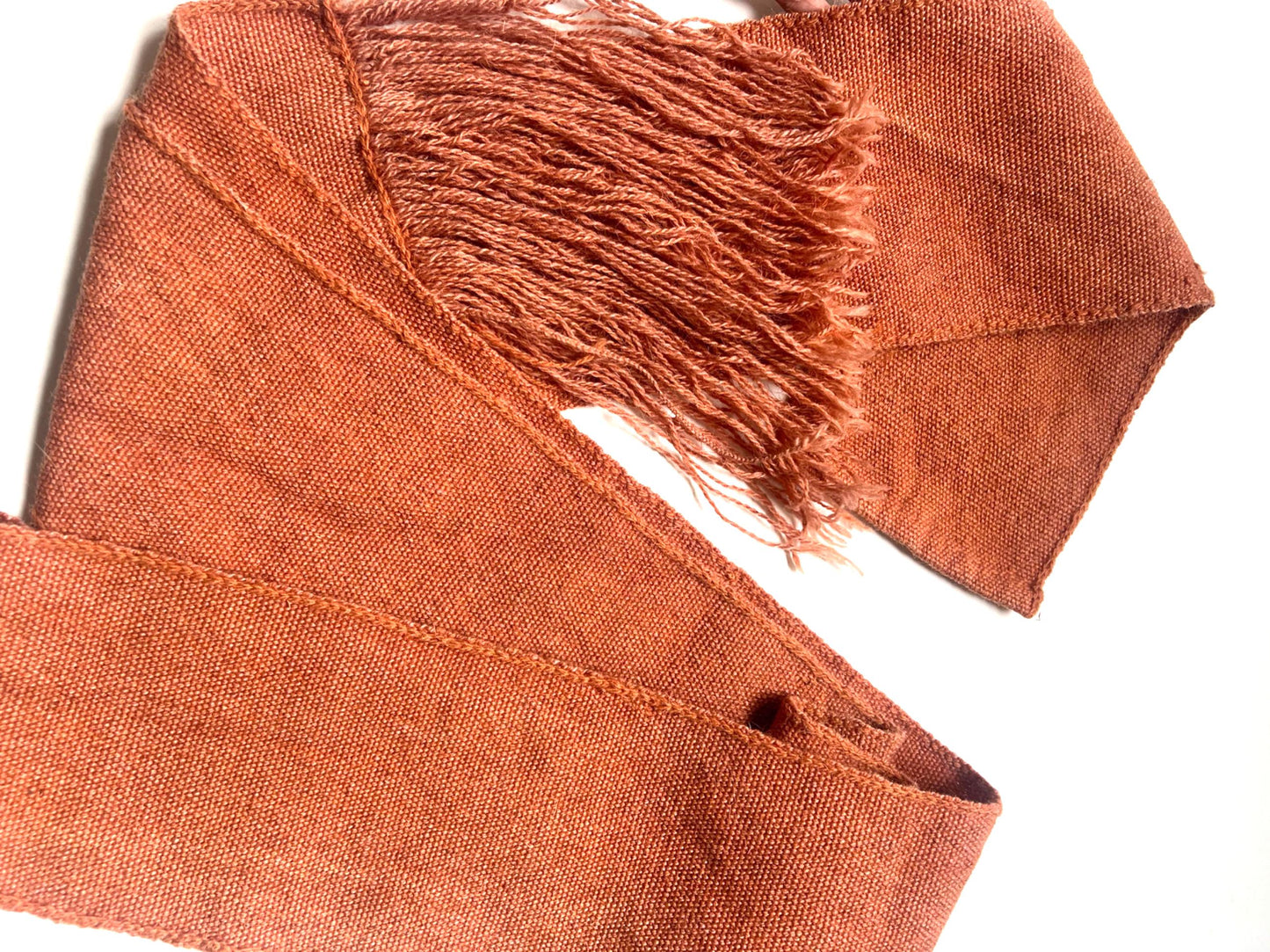 Handwoven Wool Roman Belt: Herringbone Weave Fascia Ventralis