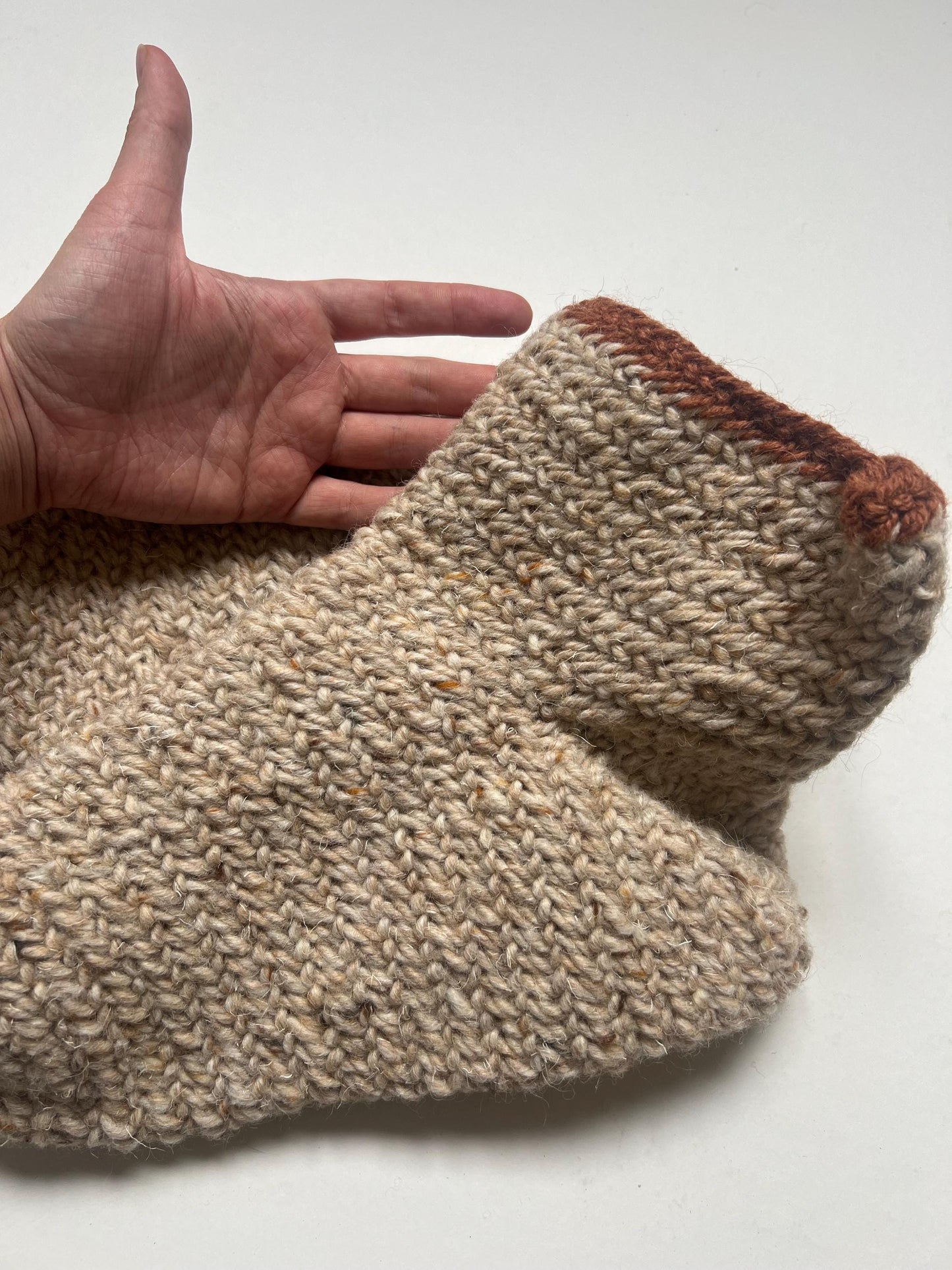 Nalbinding Viking Wool Socks, Historical Knit, Oslo Stitch